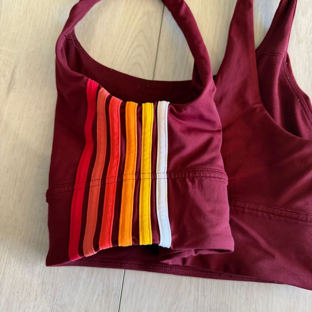 Lululemon Take A Hint Bra Deep Rouge size 8 - Picture 5 of 8